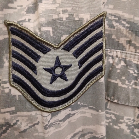 Airforce fatigues/ABU set- pants 34-36"x32" jacket L - Picture 3 of 9